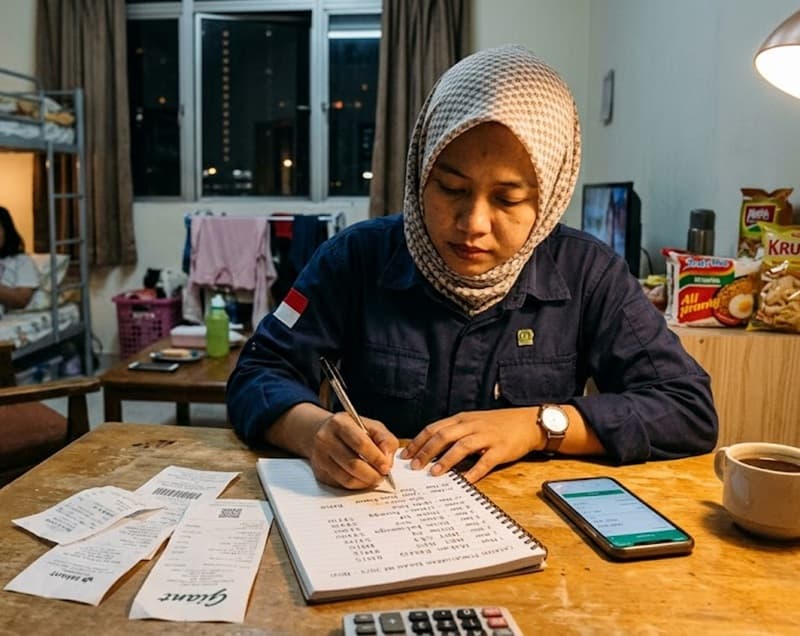 Catat semua pengeluaran selama sebulan. Kenali kebocoran pengeluaran yang bisa dikurangi
