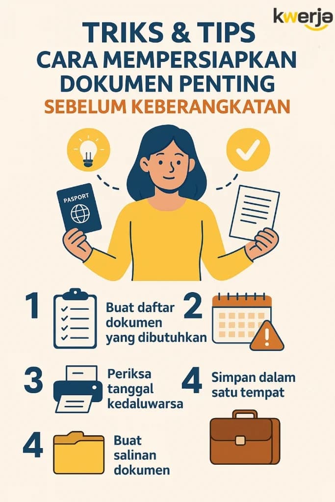 Tips Siapkan Dokumen Penting Sebelum Berangkat